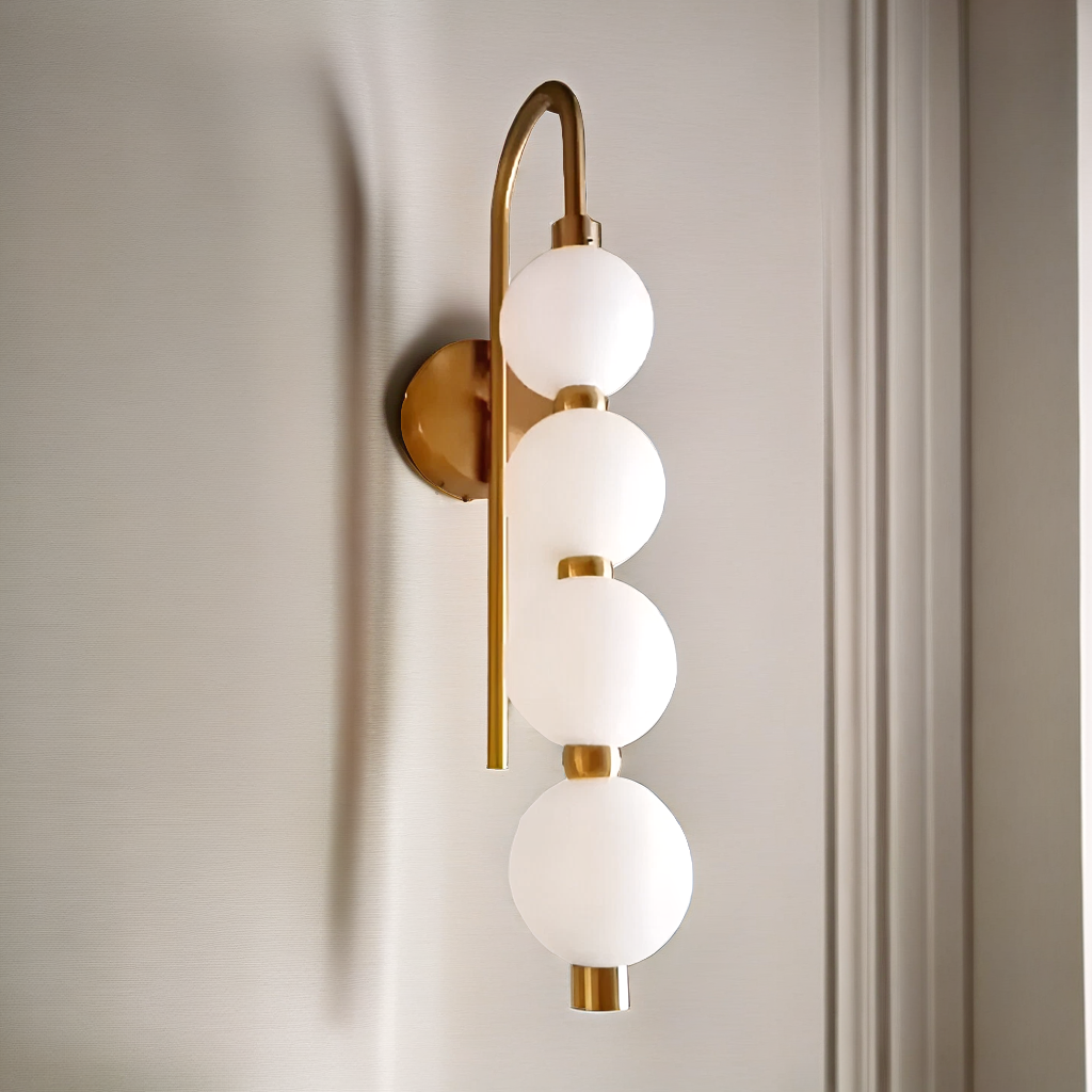 GLOBE WALL SCONCE - 4 BALLS