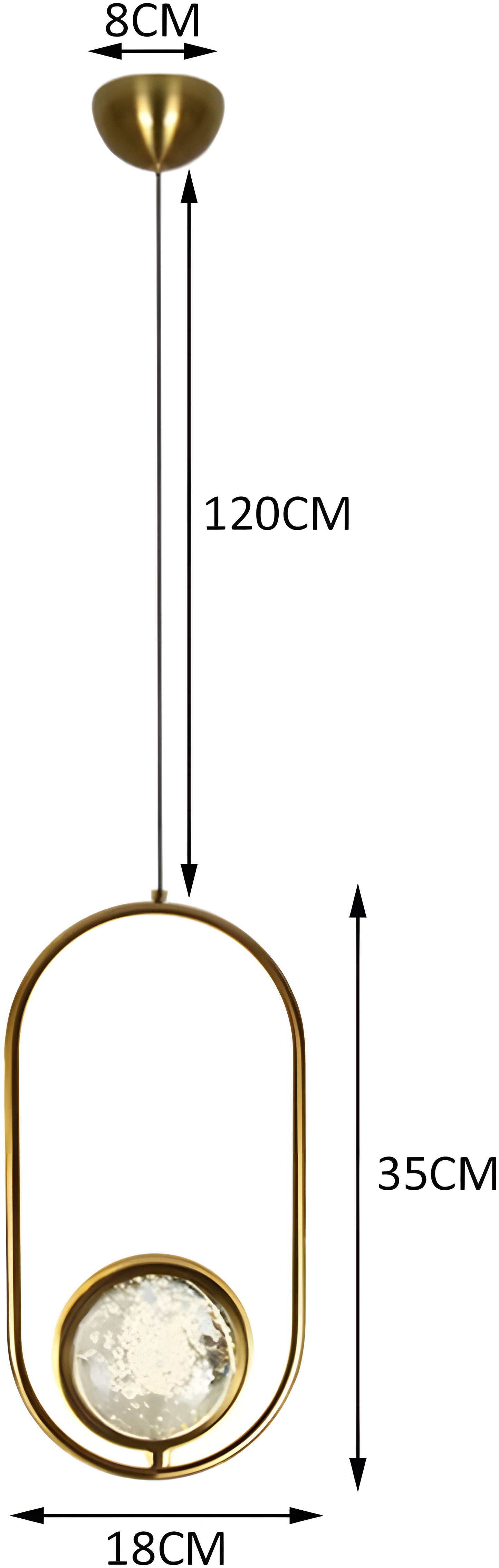 NORDIC GOLD PENDANT LIGHT