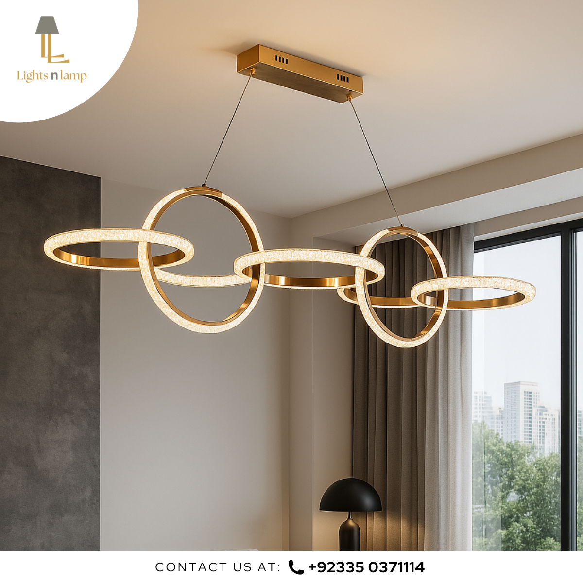 HORIZONTAL RING HANGING LIGHT