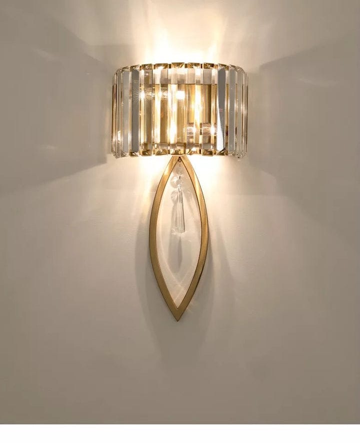 LED GOLD MODERN CANDLE WALL LIGHT