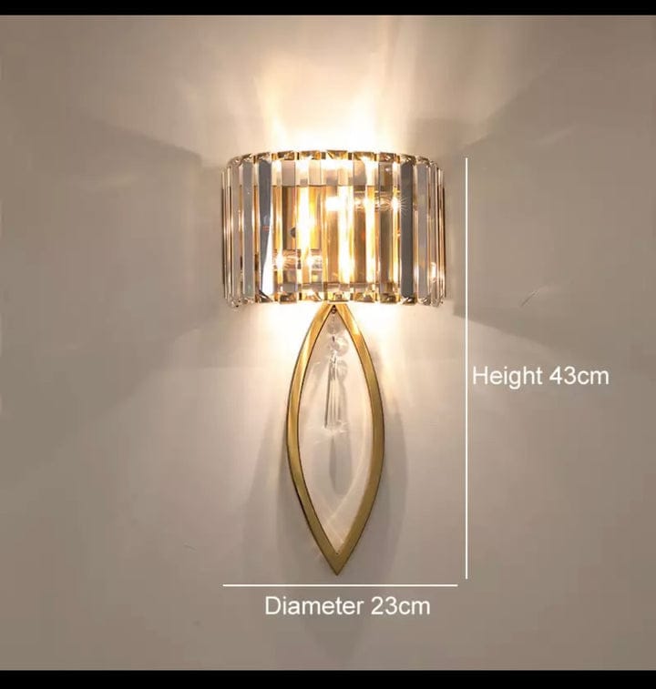 LED GOLD MODERN CANDLE WALL LIGHT