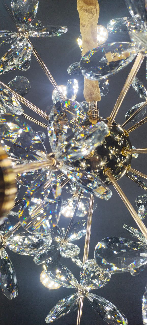 LUXURY ORB CRYSTAL CHANDELIER