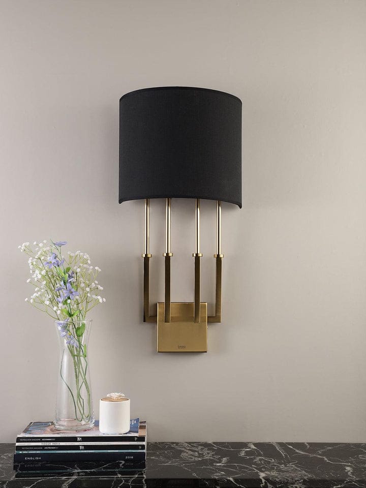 FABRIC SHADE WALL LIGHT