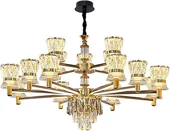 CRYSTAL GOLD CHANDELIER