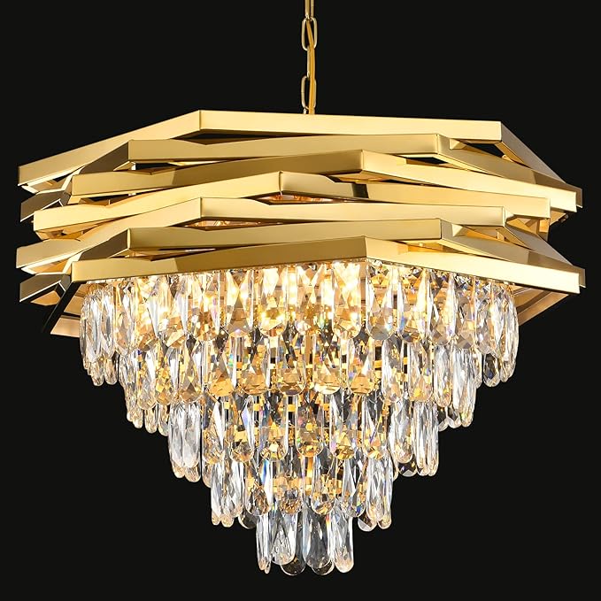 gold crystal chandelier