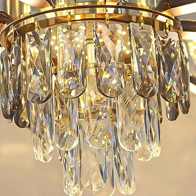 CRYSTAL GOLD CHANDELIER