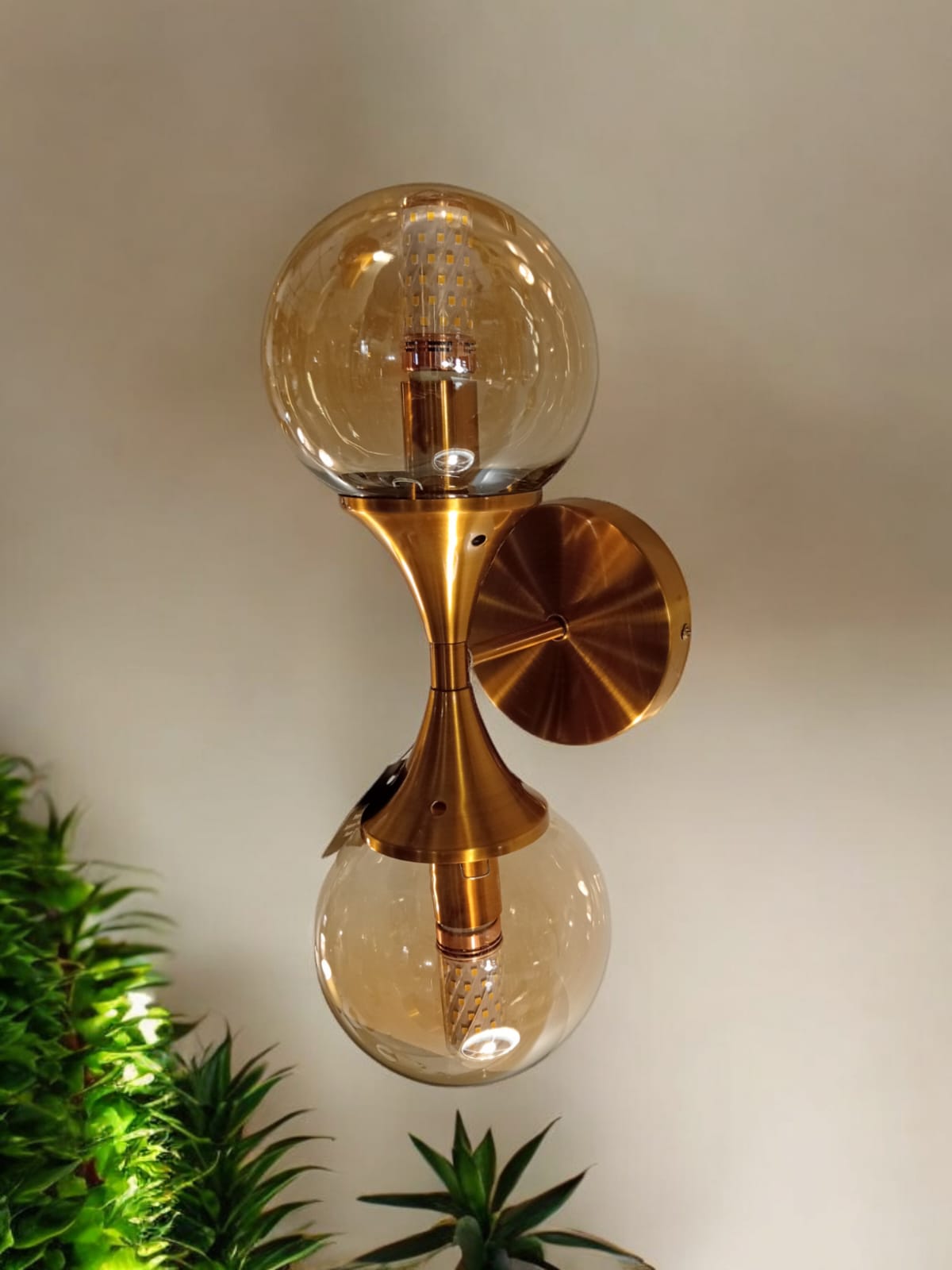 gold wall scone. wall fixture