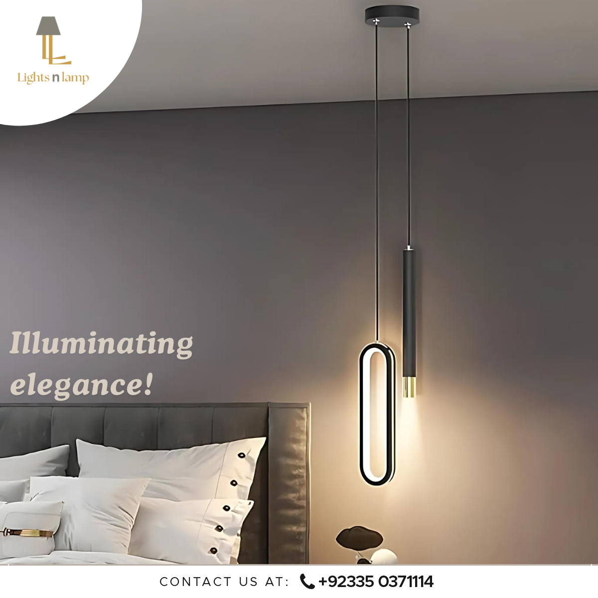 BEDSIDE HANGING READING LIGHT – Lights n Lamp - Main Image