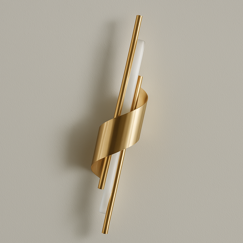 BRASS TWIST GLOW WALL LIGHT