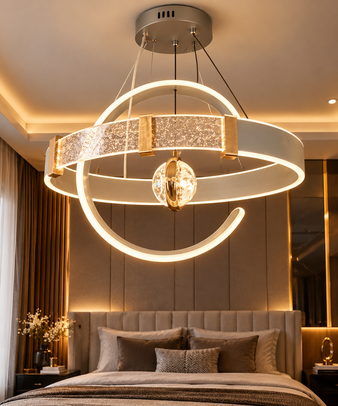 Modern LED Ring Hanging Light