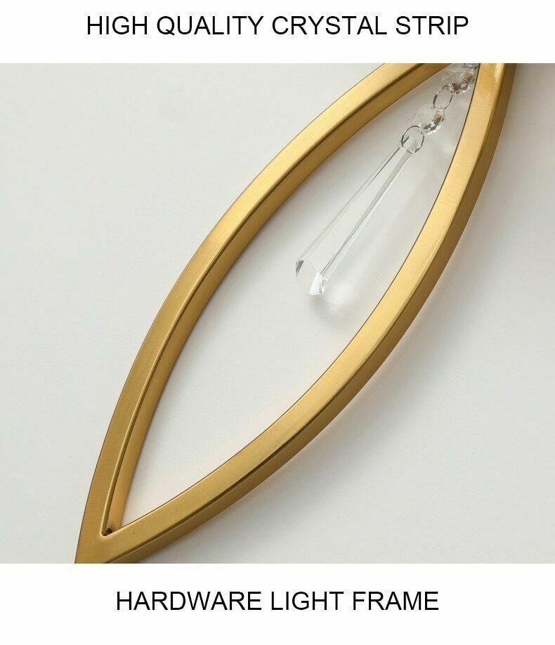 LED GOLD MODERN CANDLE WALL LIGHT