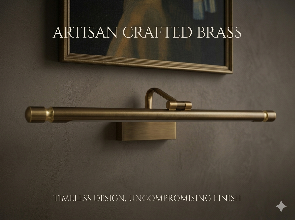 LED Mirror & Picture Light – Luxury Brass Finish