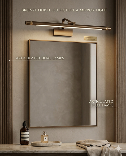 LED Mirror & Picture Light – Luxury Brass Finish