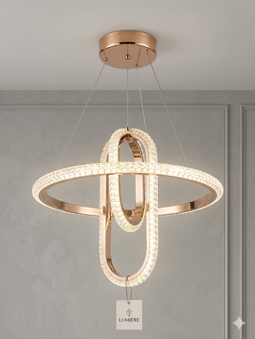 Luxe Orbit LED Chandelier
