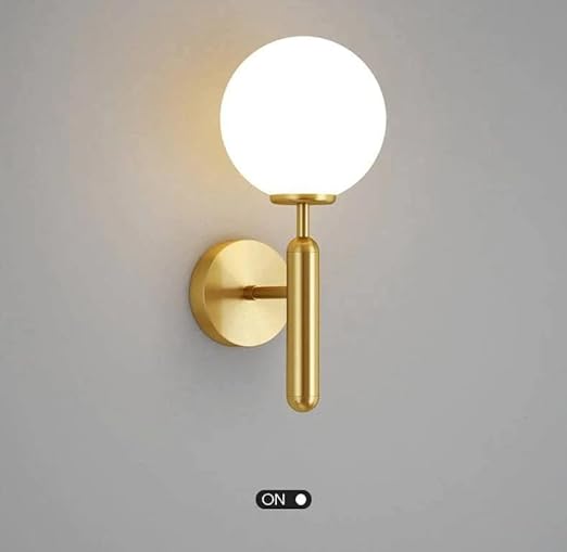 MODERN GLASS BALL WALL LAMP