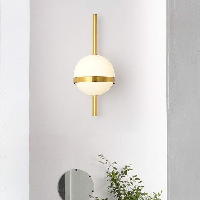 NORDIC WALL LIGHT GLASS GLOBE
