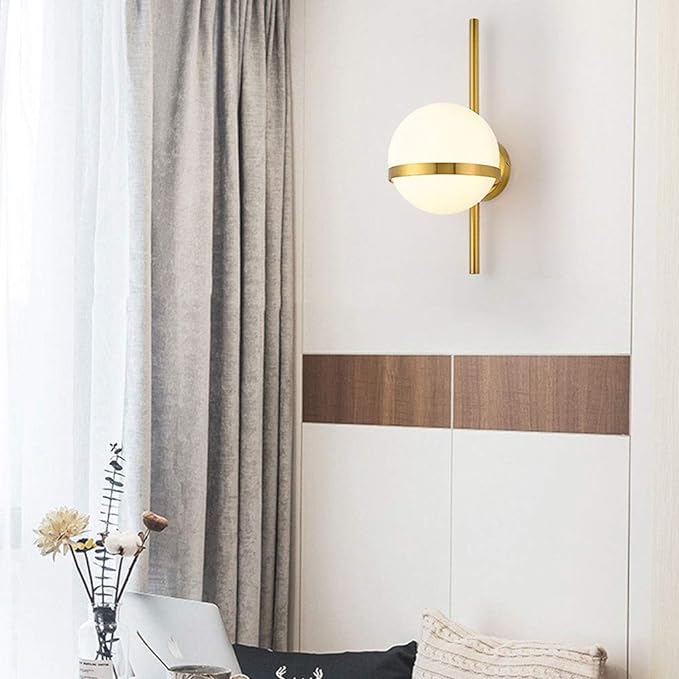 NORDIC WALL LIGHT GLASS GLOBE