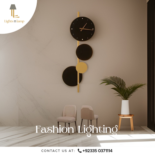 MODERN CLOCK LED WALL LIGHT