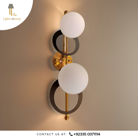 DOUBLE HEAD DISC WALL SCONCE