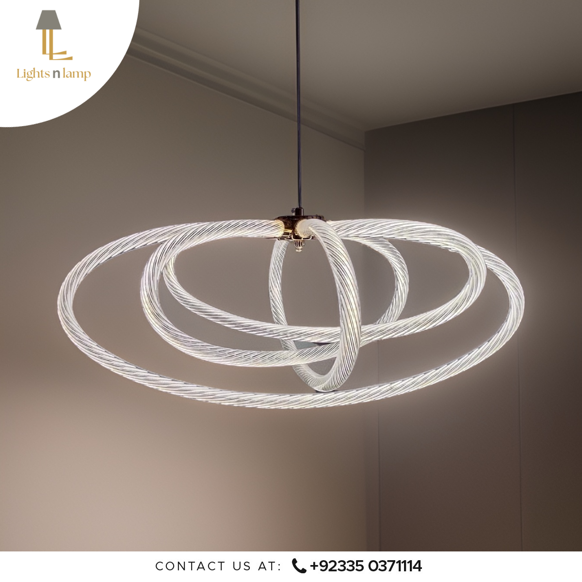 4 RING CLASSIC MINIMALIST CHANDELIER