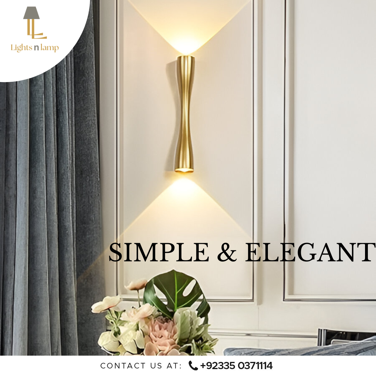 MODERN MINIMALIST DOUBLE HEAD WALL SCONE