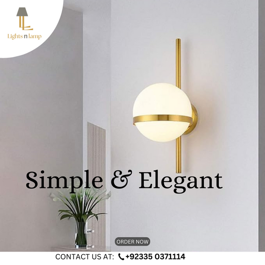 NORDIC WALL LIGHT GLASS GLOBE