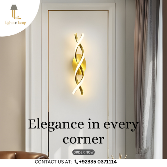 SPIRAL LED WALL SCONE