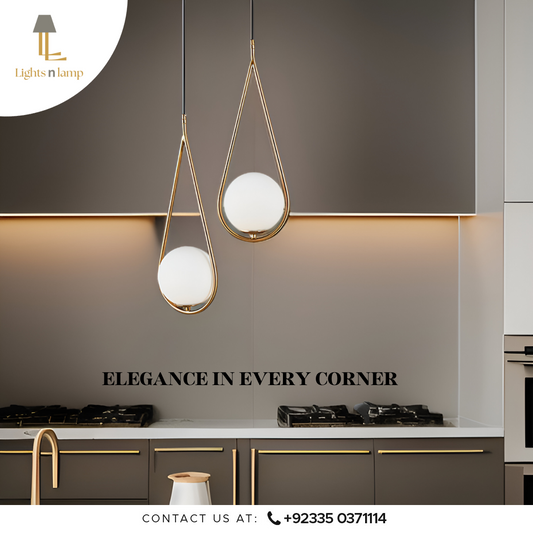 MODERN BRASS GLOBE PENDANT LIGHT