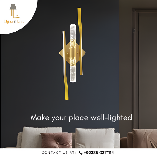 CRYSTAL LED WALL SCONCE