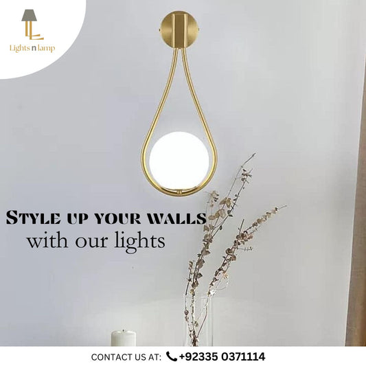 LUXURY GLASS & GLOBE WALL SCONE