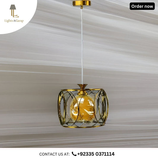 GOLD CEILING LIGHT