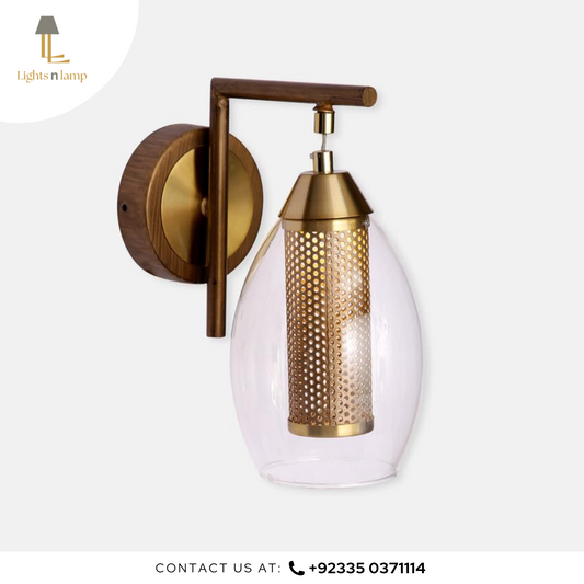 DECORATIVE HANGING GLASS WALL LAMP