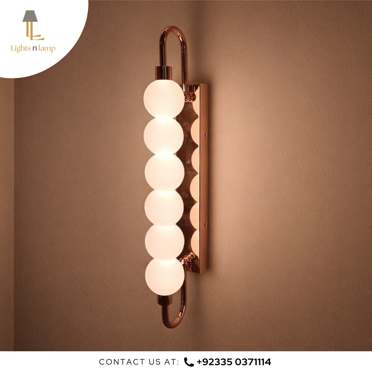 MODERN BEADED WALL SCONCE