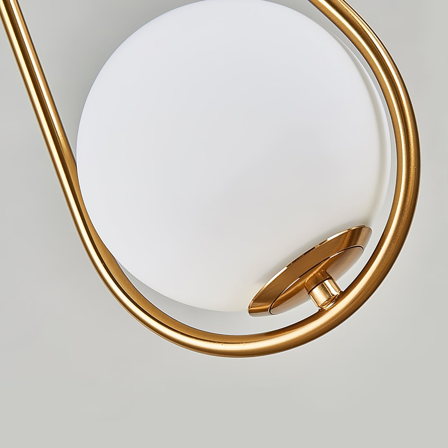 MODERN BRASS GLOBE PENDANT LIGHT