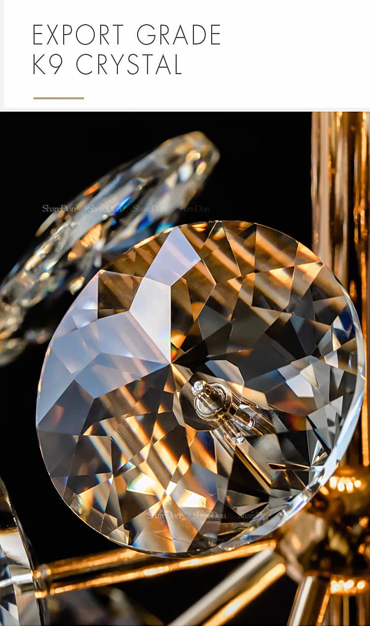 MODERN BEDSIDE K9 CRYSTAL LIGHT