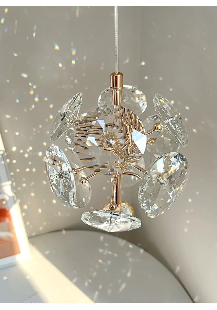 MODERN BEDSIDE K9 CRYSTAL LIGHT