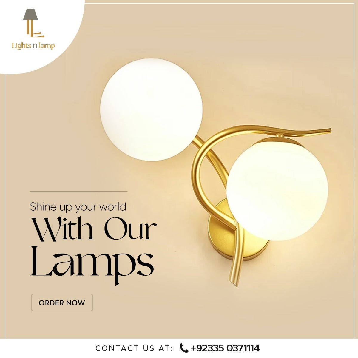 TWISTED WHITE GLOBE WALL LAMP