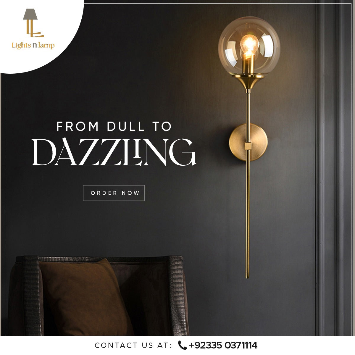 GLASS GLOBE WALL SCONCE