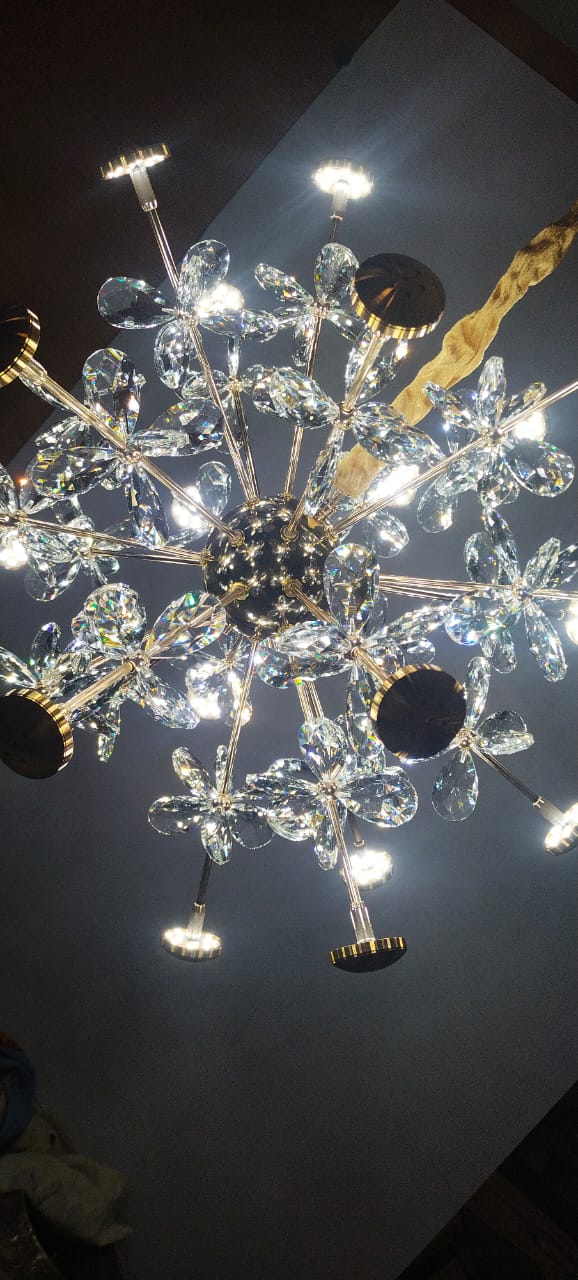 LUXURY ORB CRYSTAL CHANDELIER