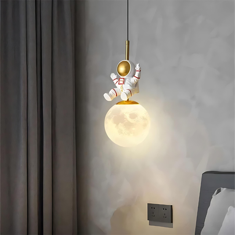 astronaut hanging light in pakistan