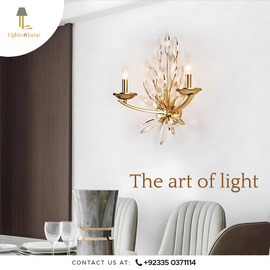 CRYSTAL PETAL WALL LIGHT
