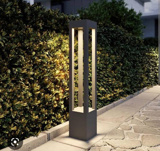 Modern Architectural Square LED Bollard Light