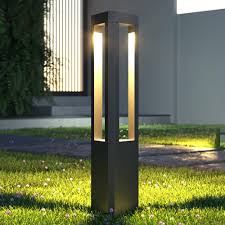 Modern Architectural Square LED Bollard Light