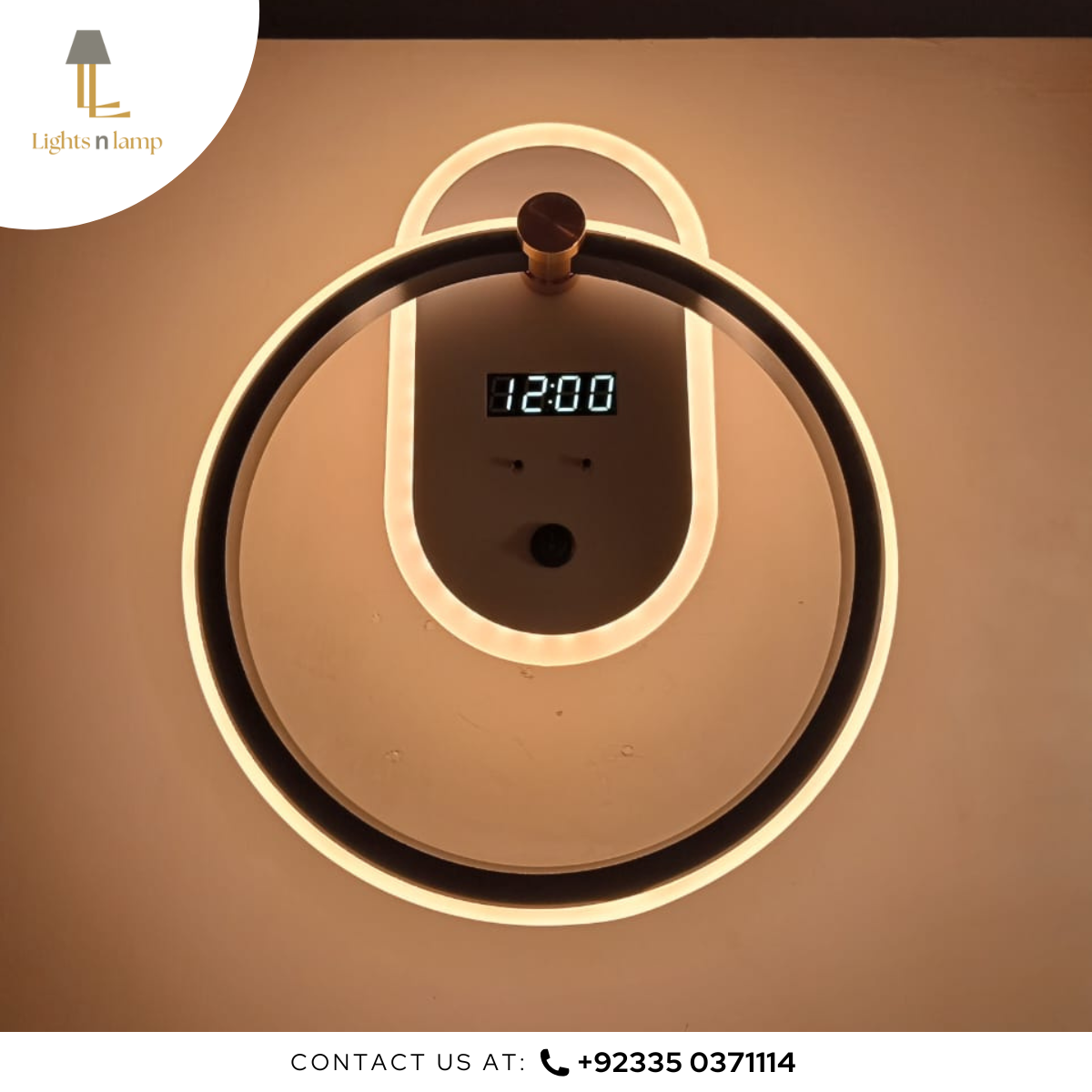 LED ROUND CLOCK LIGHT – Lights n Lamp