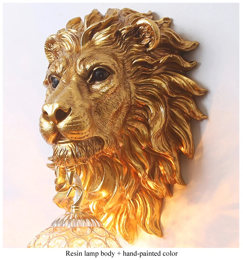 lion body wall lamp.
