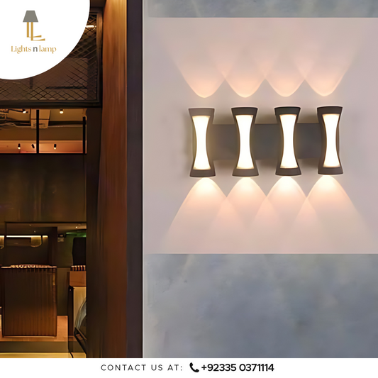 black outdoor light