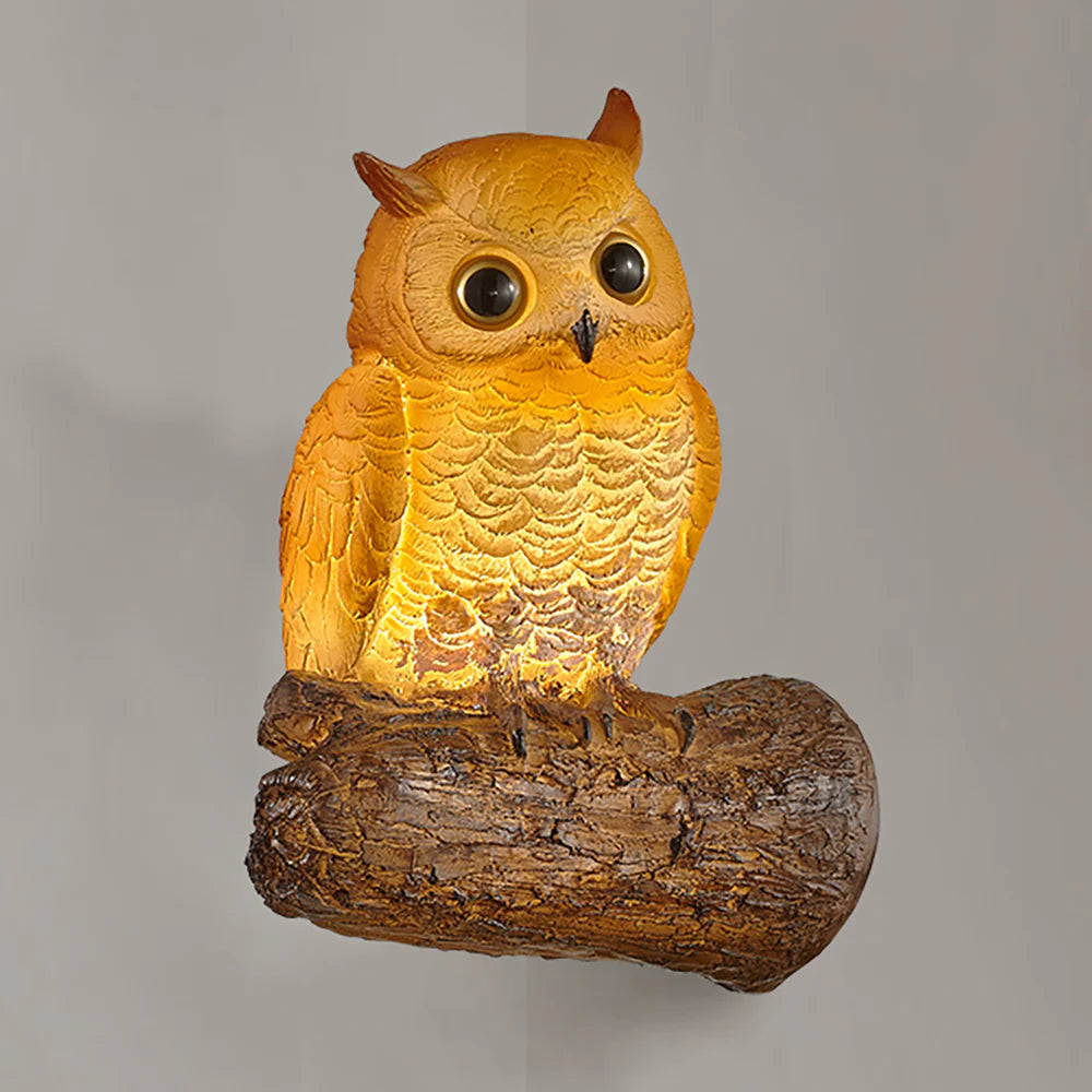owl wall light