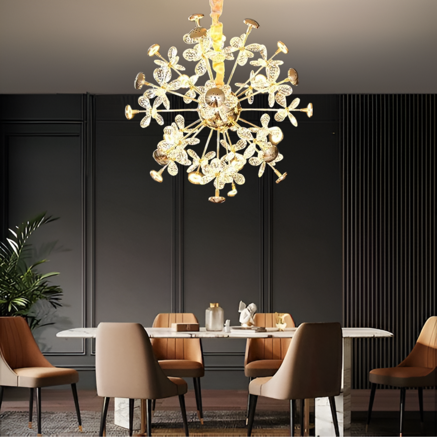 LUXURY ORB CRYSTAL CHANDELIER