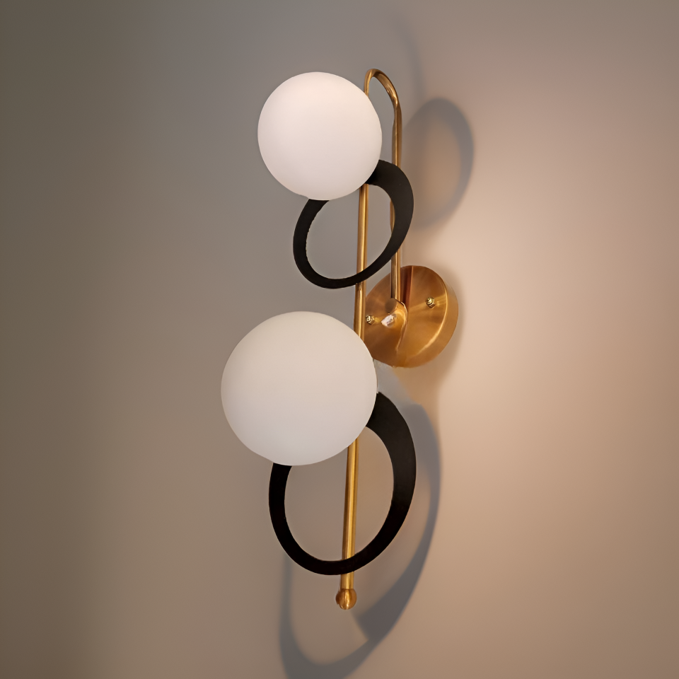 DOUBLE HEAD DISC WALL SCONCE