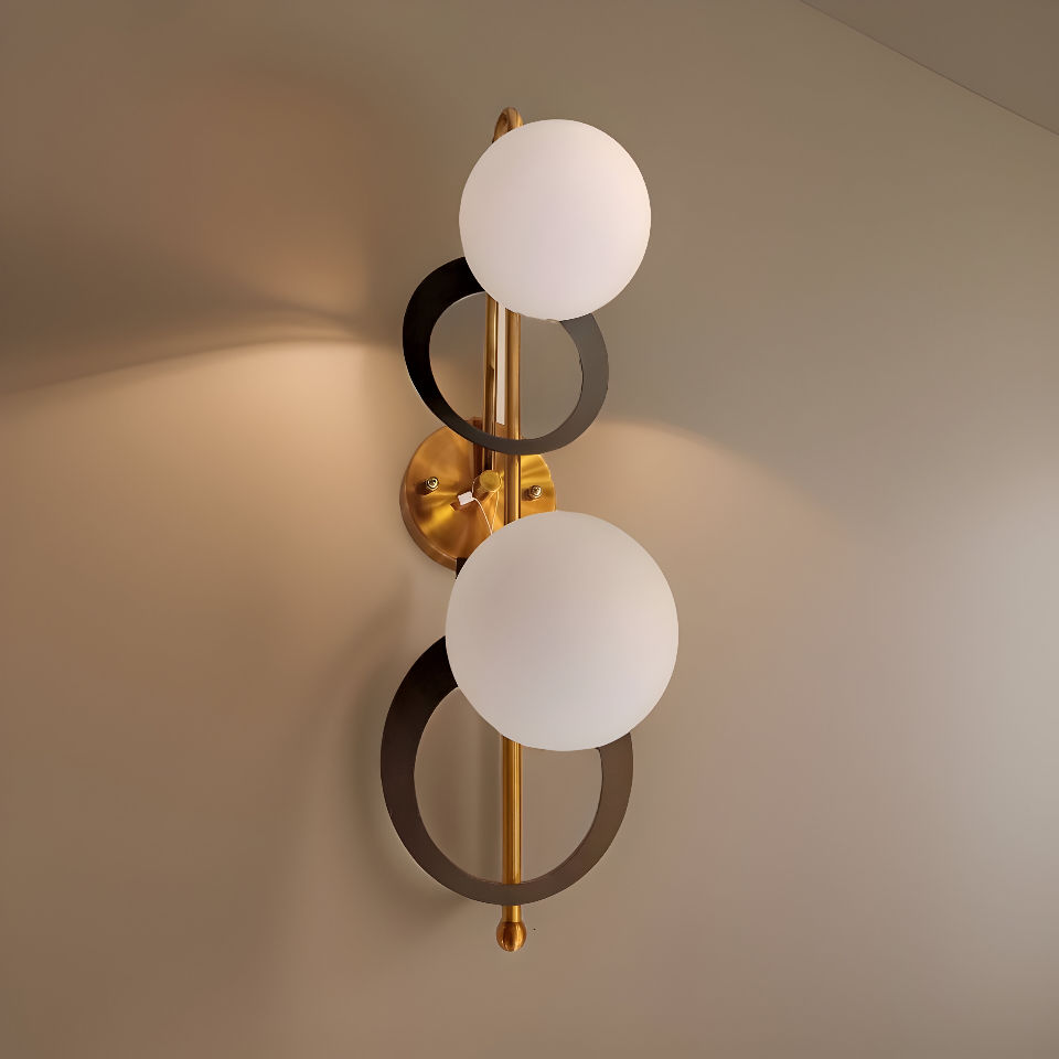 DOUBLE HEAD DISC WALL SCONCE